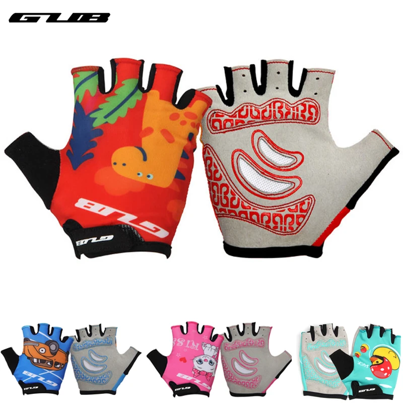 

Children Cycling Gloves Outdoor Sports skate Kids Half Finger Gloves Breathable Anti-slip Cycling Equipment for boy and girl