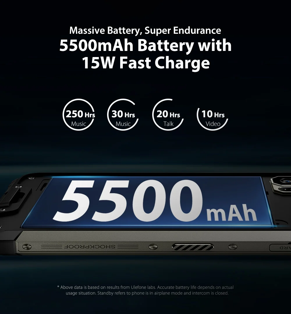 Глобальная группа 48MP Тройная камера Ulefone Armor 7 Finfgerprint ID And Face Unlock 6,3 ''Android 9,0 телефон 128GB 8GB NFC 5500mAh