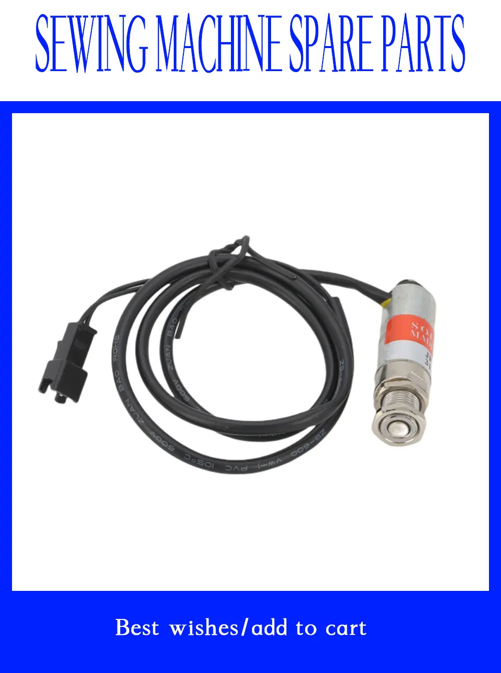 Computer Embroidery Machine Accessories Drive Electromagnet Fine Thread White Black Buckle Square Plug For Tajima Machine