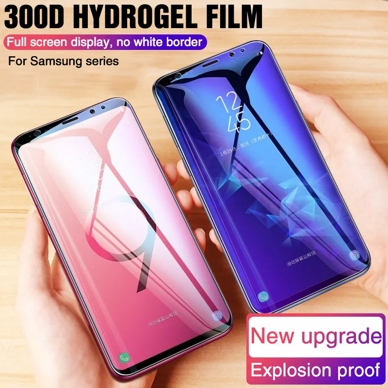 300D Защитная Гидрогелевая пленка для samsung galaxy S8 S9 S10 Plus A50 Защитная пленка для экрана для galaxy S6 S7 edge Note 8 9 не стекло