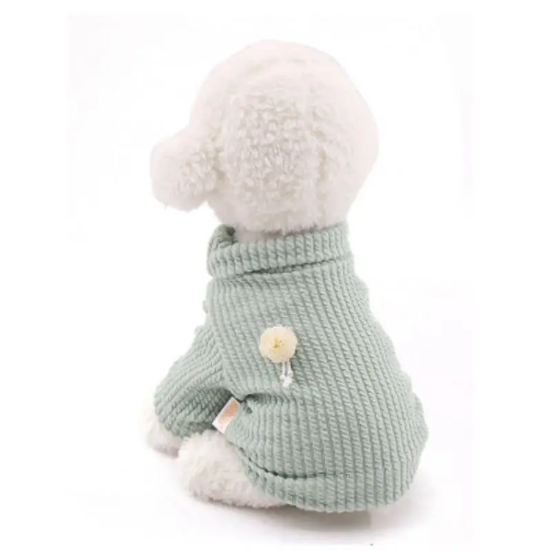 Для домашних любимцев собак Зимний Теплый Одежда утепленная одежда хлопковый костюм для щенка холодной погоды свитер с высоким воротником Одежда для чихуахуа для собаки