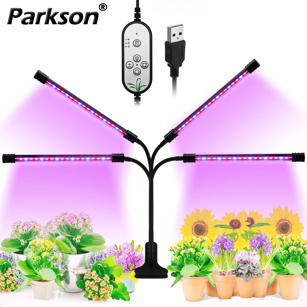

5V USB Phyto Lamp For Plants LED Grow Light With Control For Indoor Home Plant Full Spectrum Flowers Seedlings Grow Box