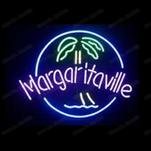 Маргаритавиль пальмовое дерево неоновая вывеска ручной работы из настоящего стекла трубка Пивной бар KTV магазин украшения дома подарок дисплей неоновые вывески 2" X 20"