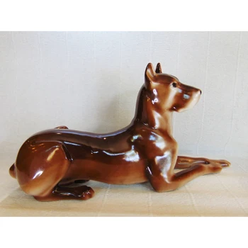 

Dog. Height 16 cm, length 31 cm. Unbranded. Krasnodar FFS "seagull", 1970 s AVT. Garanjko E.