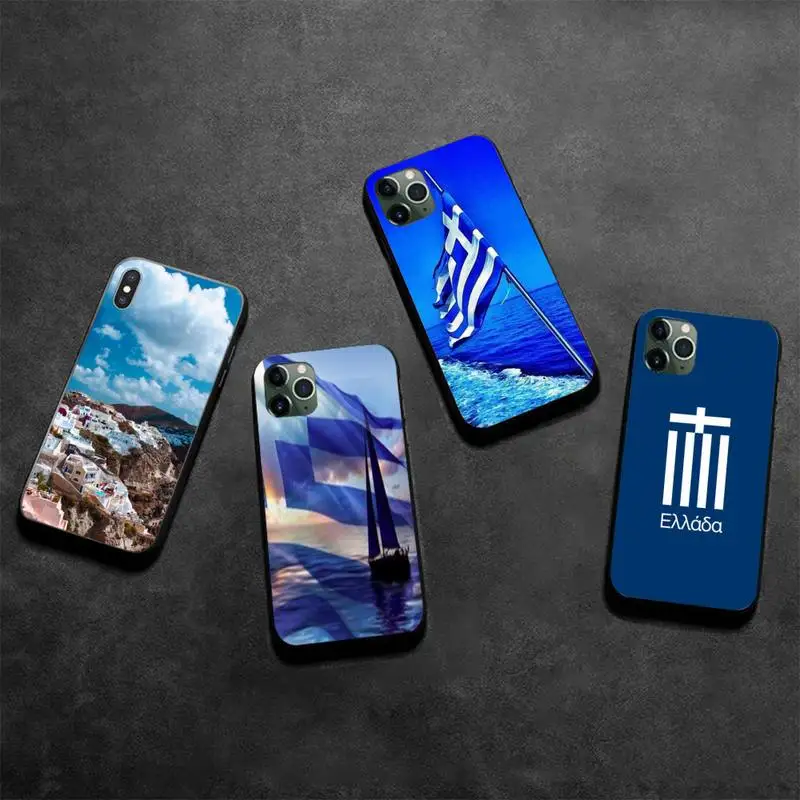Мягкий чехол Dabieshu для iPhone 11 pro XS MAX 8 7 6 6S Plus X 5S SE 2020 XR с греческими национальными
