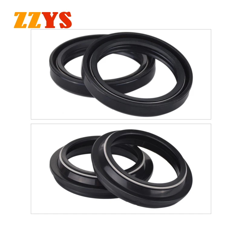 

43x55x8 Front Fork Damper Oil Seal & 43x55 Dust Cover Lip For Suzuki GSXR600 GSXR750 GSXR1000 K5 K9 GSX-R GSXR 600 750 1000