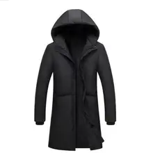 Новая одежда зимняя куртка мужская деловая длинная толстая зимняя куртка мужская однотонная модная верхняя одежда теплое длинное пальто для мужчин