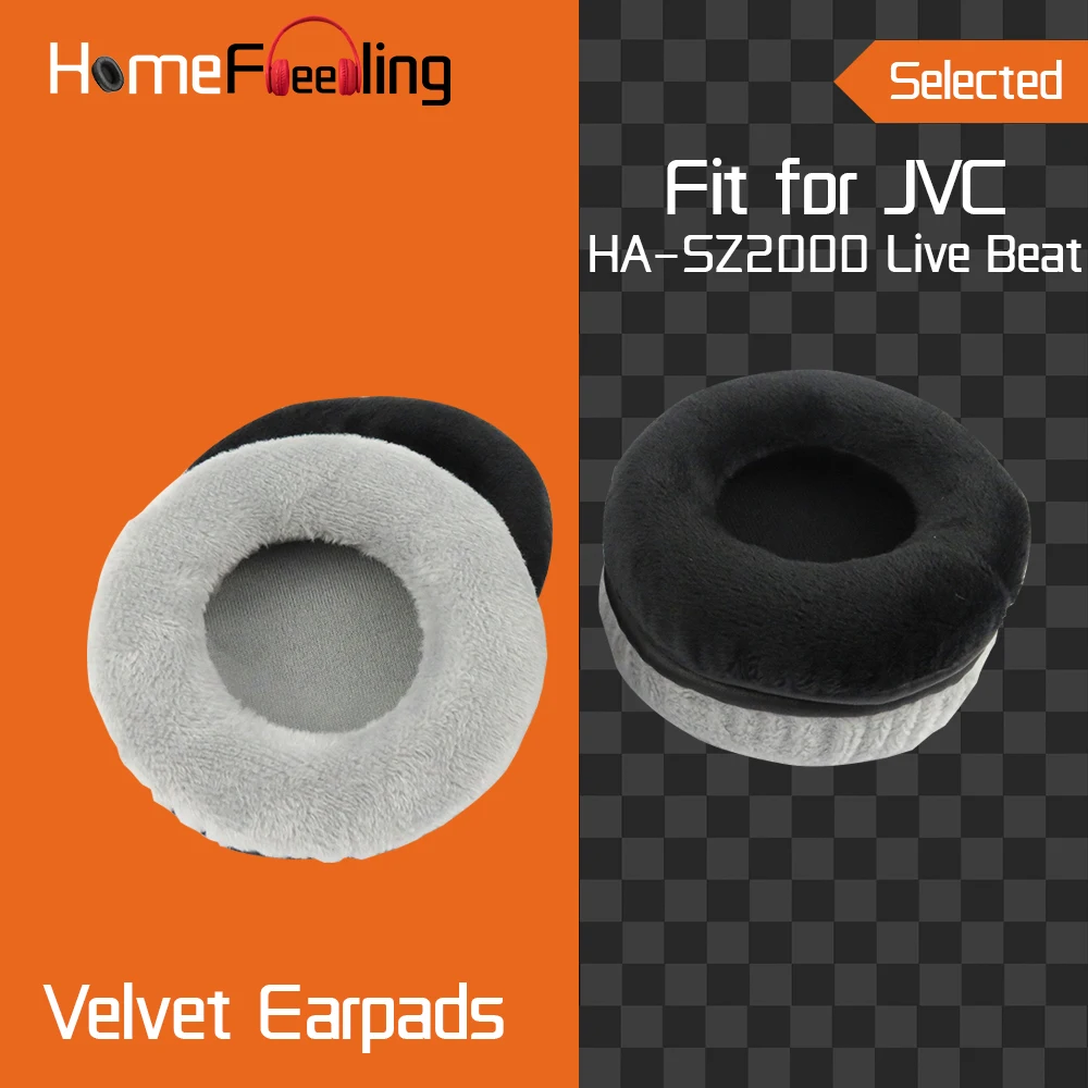 Homefeeling Earpads for JVC HA SZ2000 Live Beat Headphones Earpad Cushions Covers Velvet Ear Pad Replacement