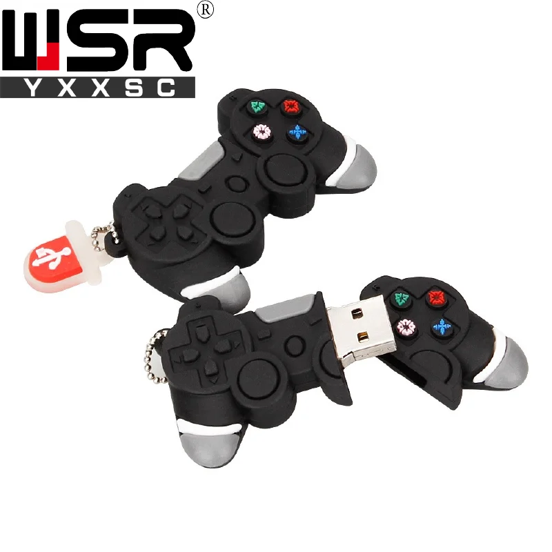 Игровой контроллер с милыми героями мультфильмов, usb 2,0, флеш-накопитель, 8 ГБ, 16 ГБ, 32 ГБ, диск на ключ, реальная емкость, 64 ГБ, 128 ГБ, usb память, свободная емкость, подарок