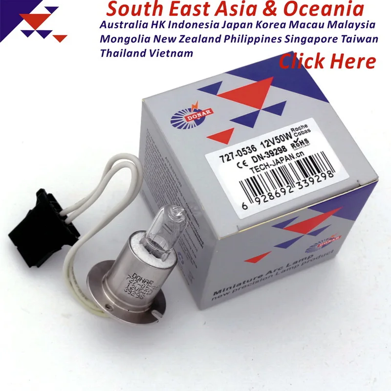 DN-39298 P/N 727-0536 12V 50W галогенная лампа 12V50W Roche Cobas C502 Hitachi Labospect биохимический