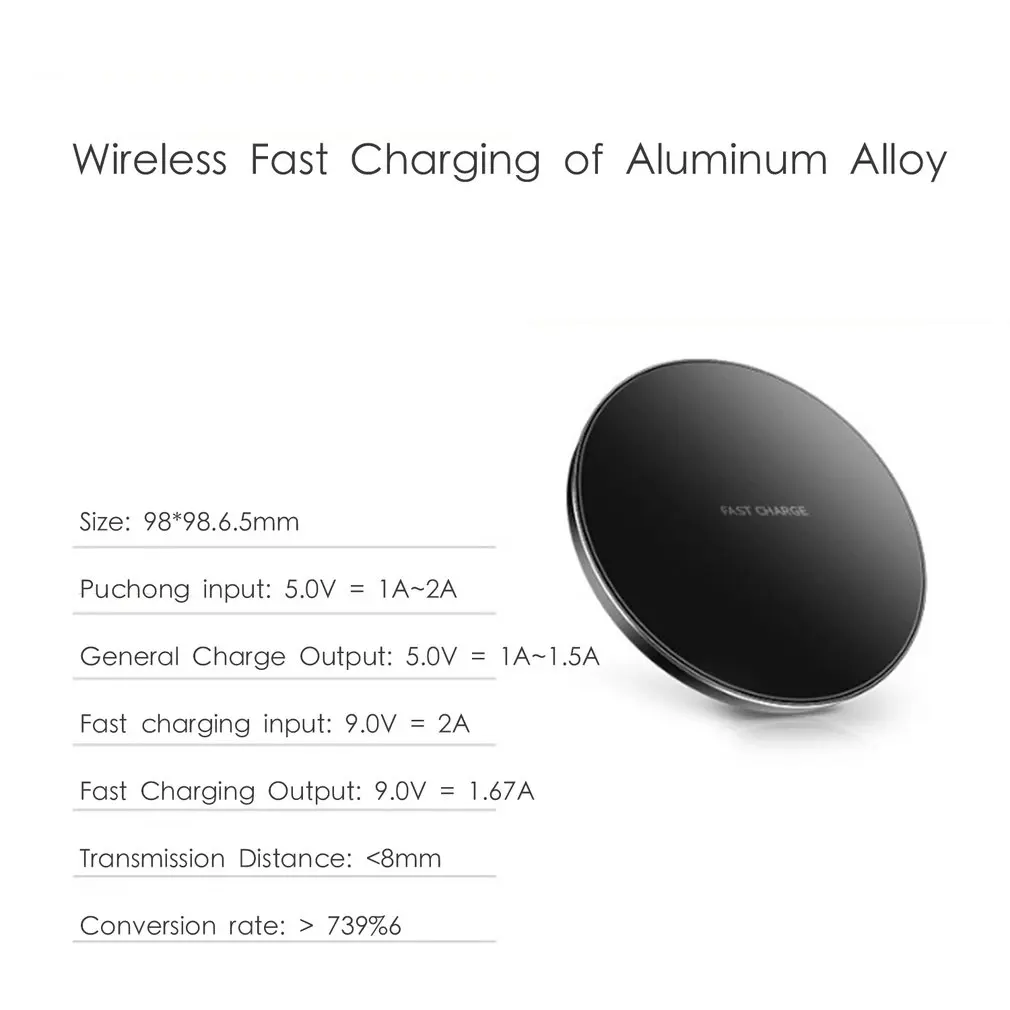 7.5W Wireless Charger For iPhone X 8 plus XR XS Fast Wireless Charging for Samsung S8 S9 plus Note9 USB Charger Pad