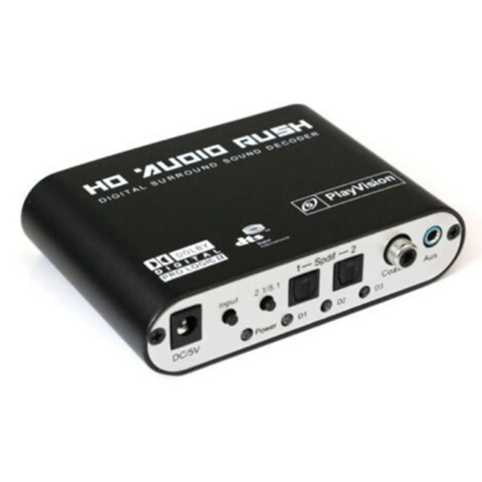 dts, óptico, spdif, coaxial para 6rca com cabo