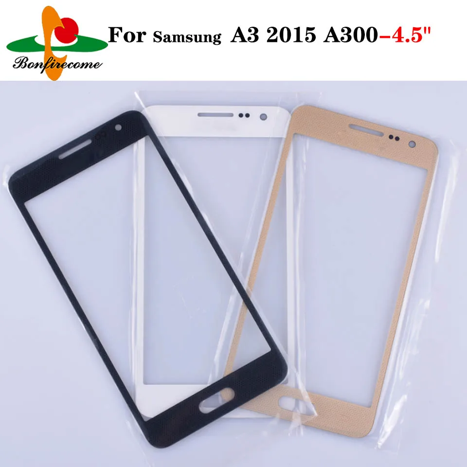 10 шт. для Samsung Galaxy A3 2015 A300 A300H A300F A300M сенсорный экран передняя панель внешнее стекло
