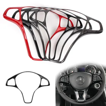 

Universal Car Steering Wheel Decoration Frame Cover Trim For Mercedes Benz A B C E S Class GLA GLC CLA GLE GLS CLS