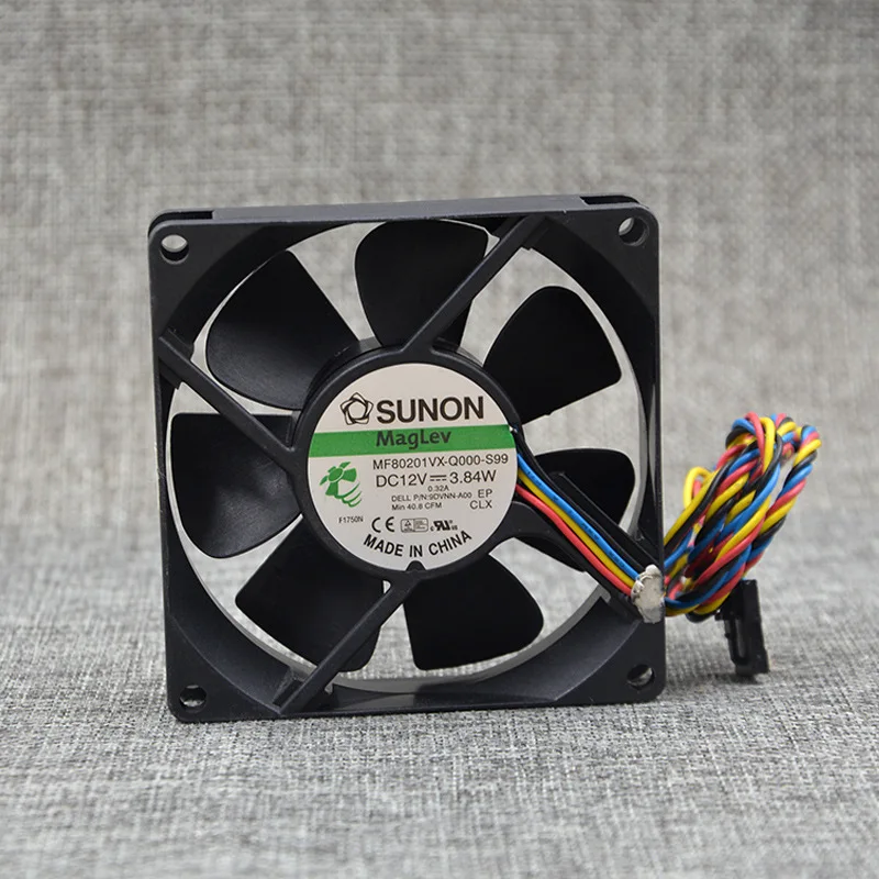 Для SUNON MF80201VXQ000S9912V3.84W4 Wire 80258CM вентилятор Dell. | Компьютеры и офис