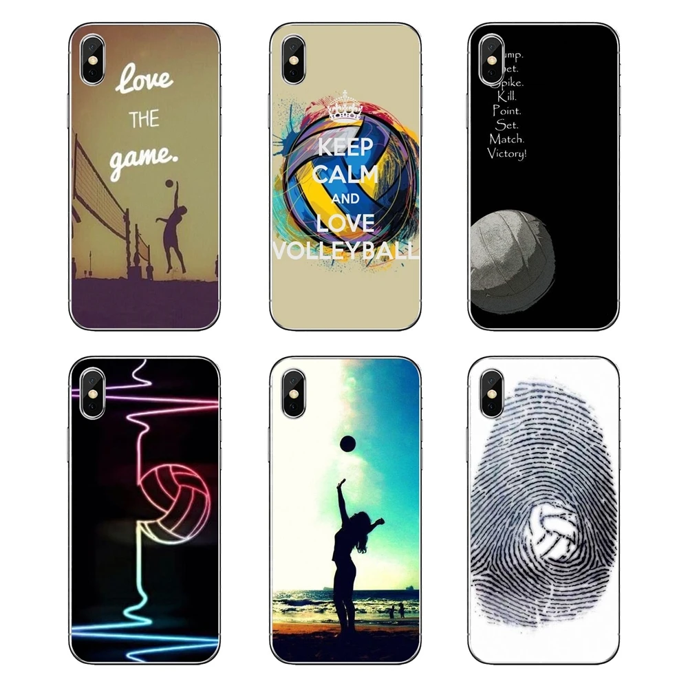 Силиконовый чехол из ТПУ для Samsung Galaxy A5 A6 A7 A8 A9 J4 J5 J7 J8 2017 2018 Plus Prime Sports Fans Peace Love Volleyball
