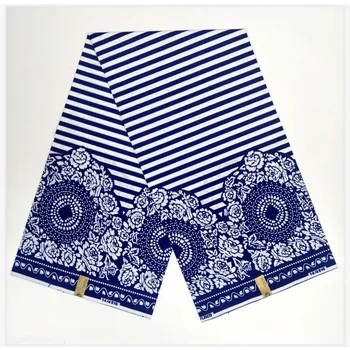 

2019 High quality batik wax african prints in fabric nigerian cotton 100% 6yards cottonV-L 732