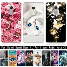 สำหรับ Coque Xiaomi redmi 4X หมายเหตุ 4 4X กรณีซิลิโคน 3D นุ่ม TPU สำหรับ Xiaomi Xiaomi redmi Note 4 สำหรับ redmi Note 4X กระเป๋า(China)