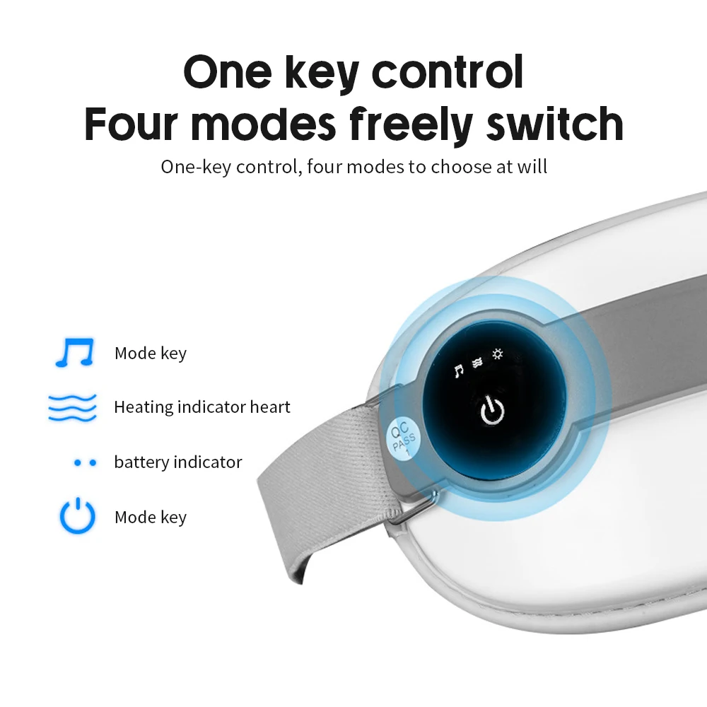 Электрический Вибрационный Bluetooth массажер для глаз прибор ухода за глазами