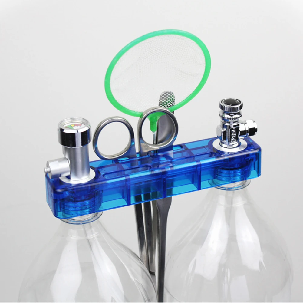 DIY аквариумные растения CO2 диффузор углекислого газа генератор иглы клапаны комплект