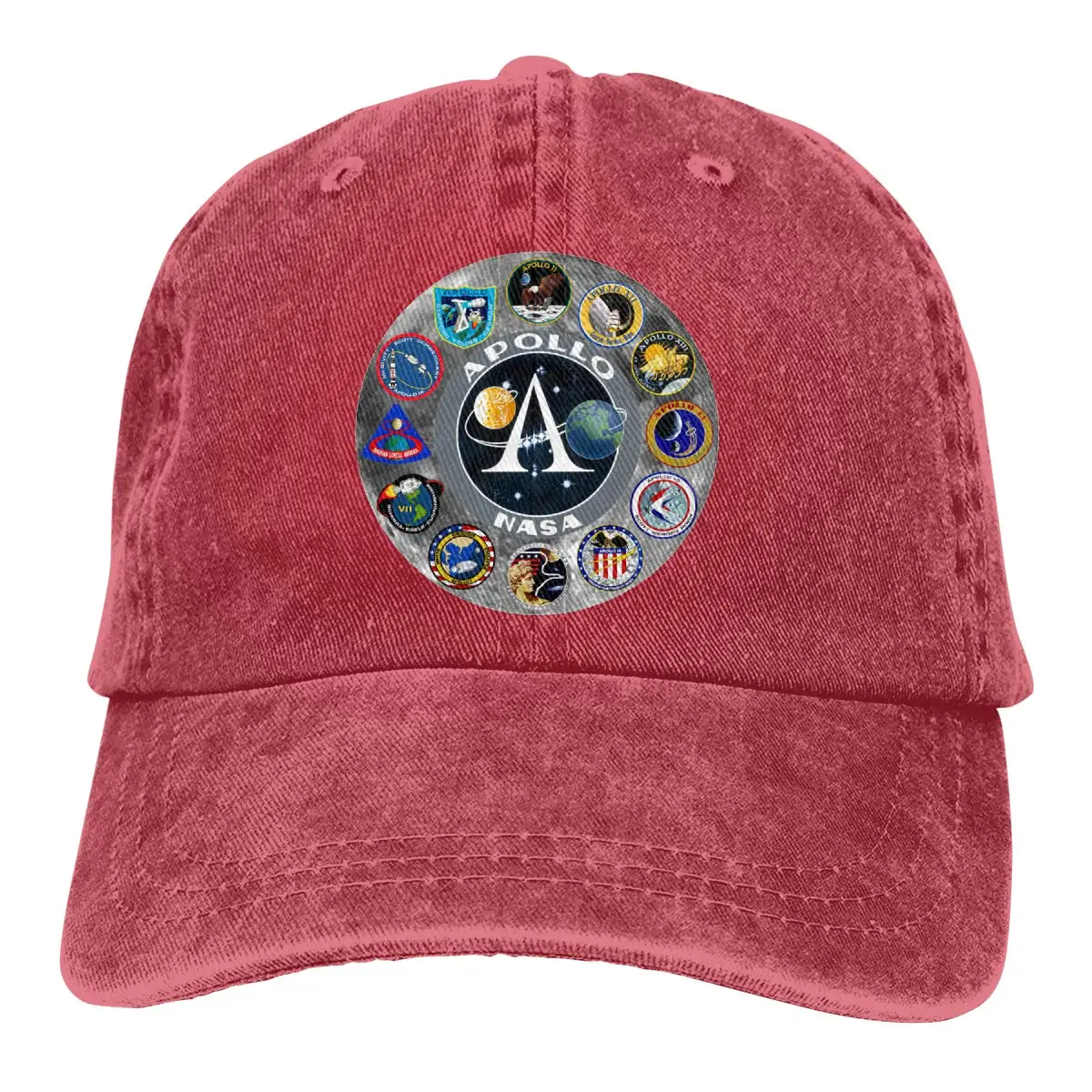Apollo Missions Poster Neutral Adjustable Baseball Cap |