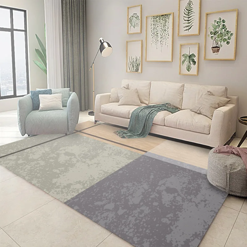 Ковер в скандинавском стиле для гостиной, дивана, чайного столика, современный простой коврик для спальни, полный прикроватной кровати, переднее одеяло