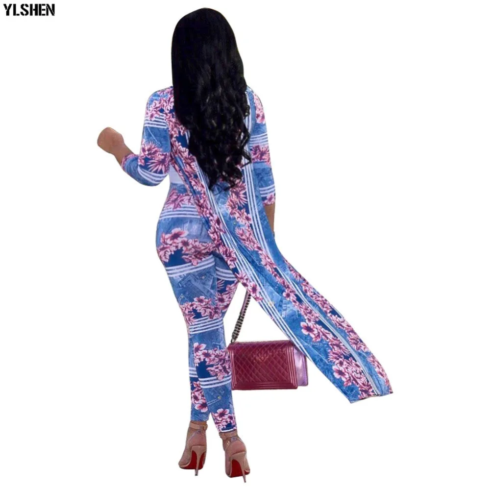 African Dresses for Women Dashiki Plus Size Two Piece Set Print Clothes Ankara Long Dress Suit Bazin Robe Africaine Femme 2019 08