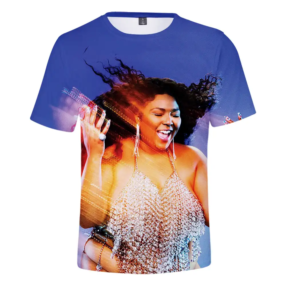 2019 Горячая Певица LIZZO Футболка Мужская/женская летняя Harajuku футболка с коротким