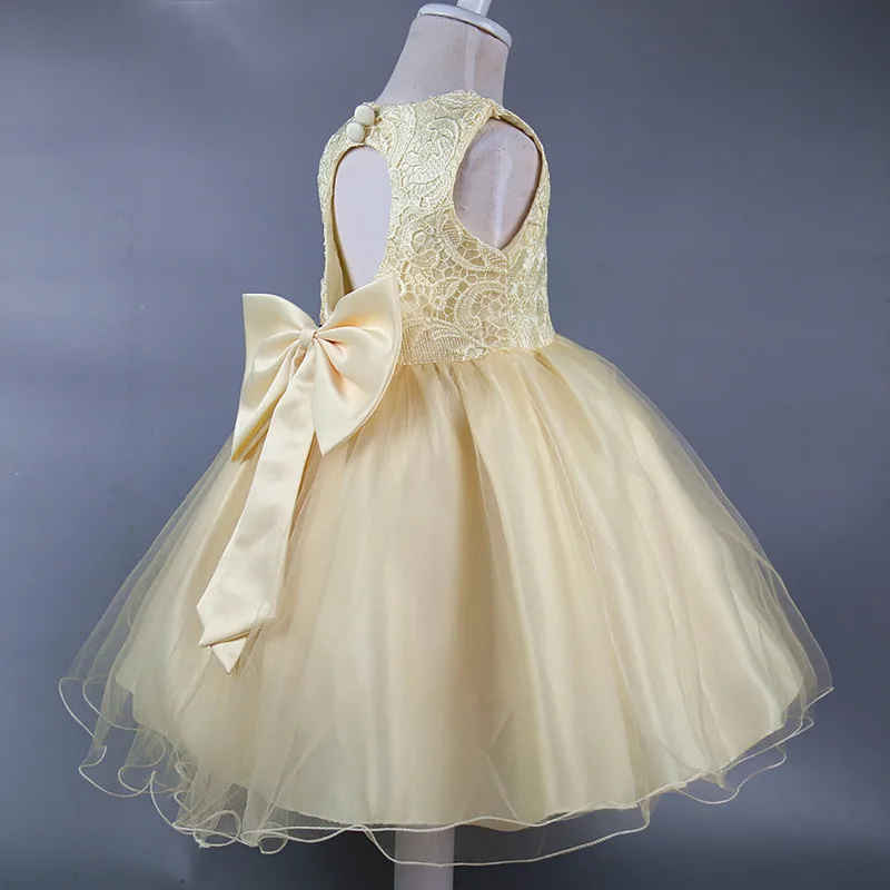 

Baby Girls Party Dresses for Girls 4 6 7 8 10 11 Years Kids Backless Bow Embroidery Gray Tutu Dress Girls Princess Dresses 1Q06