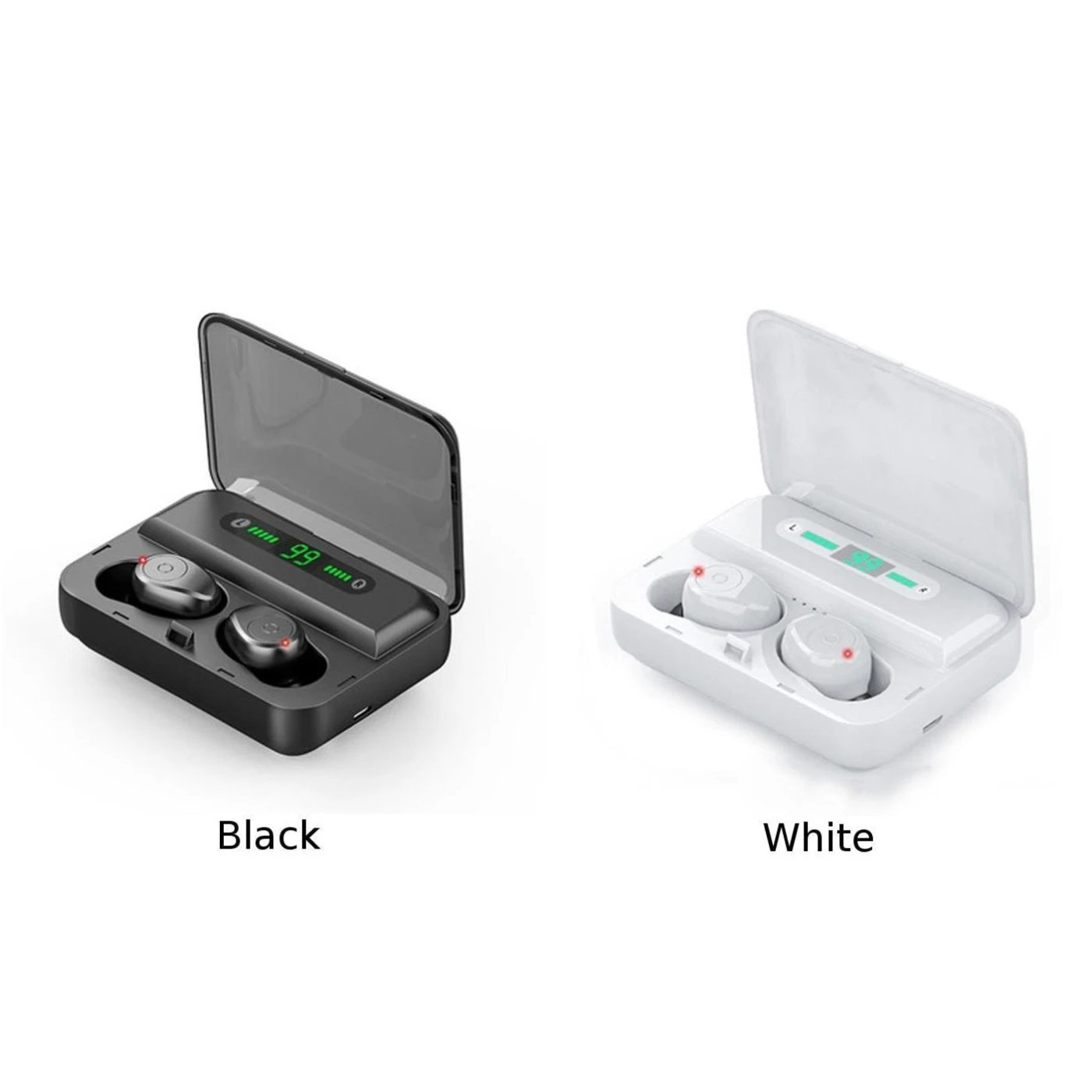 Новые F9-5 Bluetooth 5,0 TWS наушники с цифровым дисплеем, наушники с сенсорной кнопкой, светодиодный, беспроводные наушники, настоящие наушники, стерео наушники