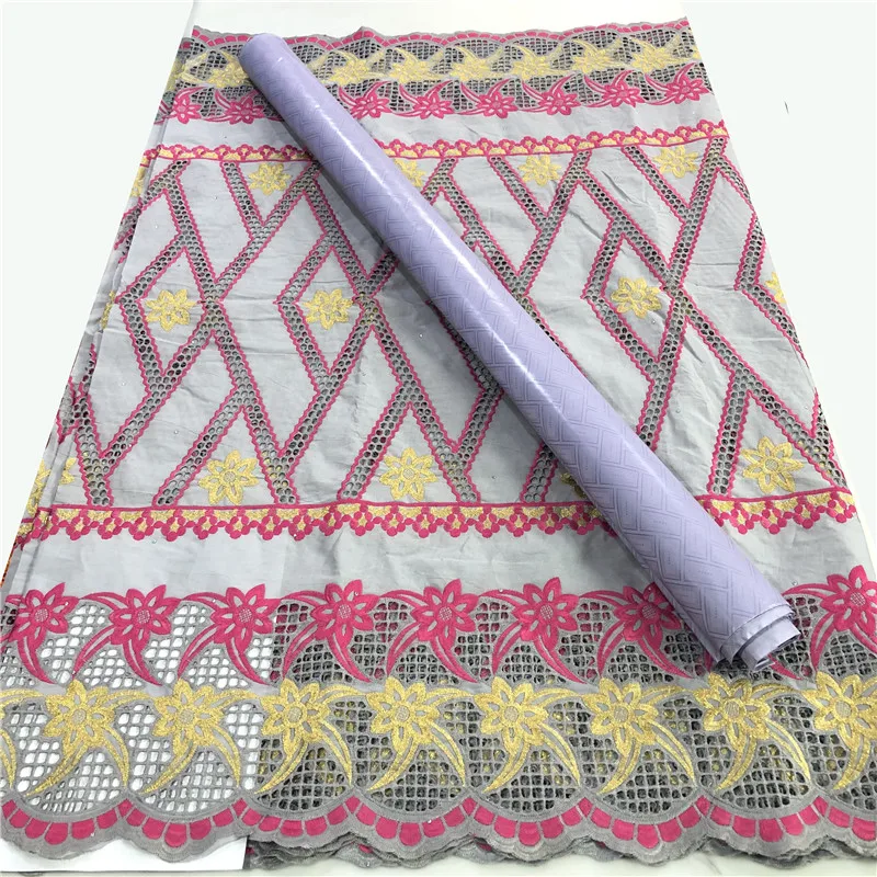 2020 Swiss Cotton Lace African Guinea Bazin Riche Fabric for Femme Robe New Brocade Damask Brode | Дом и сад