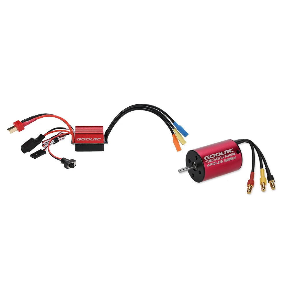 

Original S2838 3200KV Sensorless Brushless Motor and 35A Brushless ESC Combo Set for 1/12 1/14 RC Car Truck