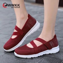 WWKK/ осенние кроссовки; женская обувь на плоской подошве; Повседневная дышащая обувь; короткий носок; женская обувь; прогулочная обувь без застежки; Мокасины