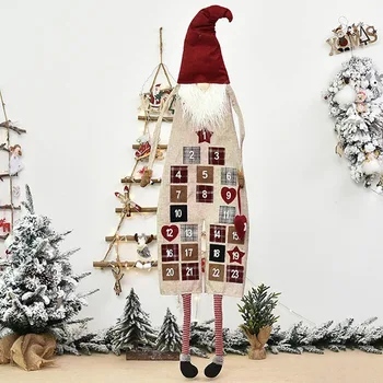 

Felt DIY Christmas Tree Calendar Birthday Advent Calendar Fabric Advent Calendar with Pockets 2021 New Year Decor