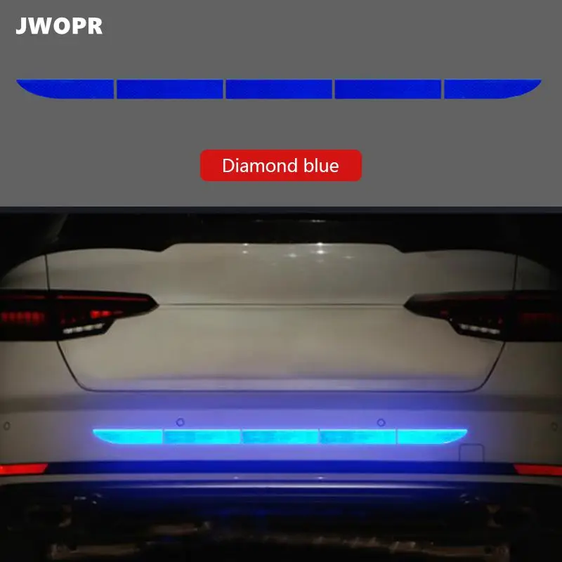 

90*3.5cm Car Reflective Tape Safety Scratch-resistant Warning Strips Trunk Body Decoration Stickers Auto Parts for BMW for Kia