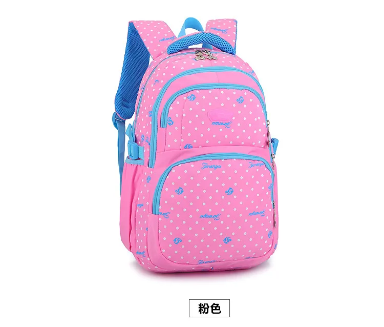

Cute Wave Point Bookbag Backpack Bag For Primary Students 6-12 years old 3-6-9 grade New Fashion 2019