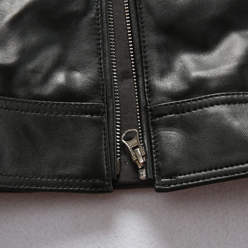 Reviews AH1910 Read Description! Asian size sheep leather jacket genuine sheep leather jacket