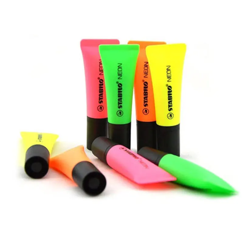 4 шт. STABILO 72 NEON серии маркер, фломастер цвет Высокая Производительность Зубная паста внешний вид большой емкости хайлайтеры