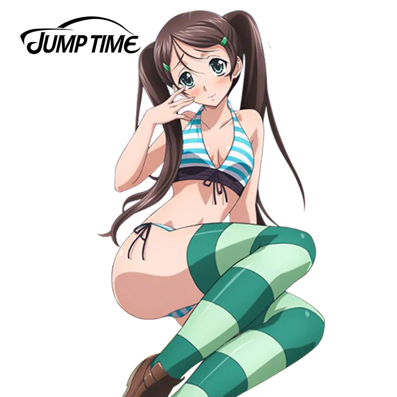 Автомобильная наклейка JumpTime 13 см x 7 5 с сексуальной девушкой школьная DxD Nimura Ruruko