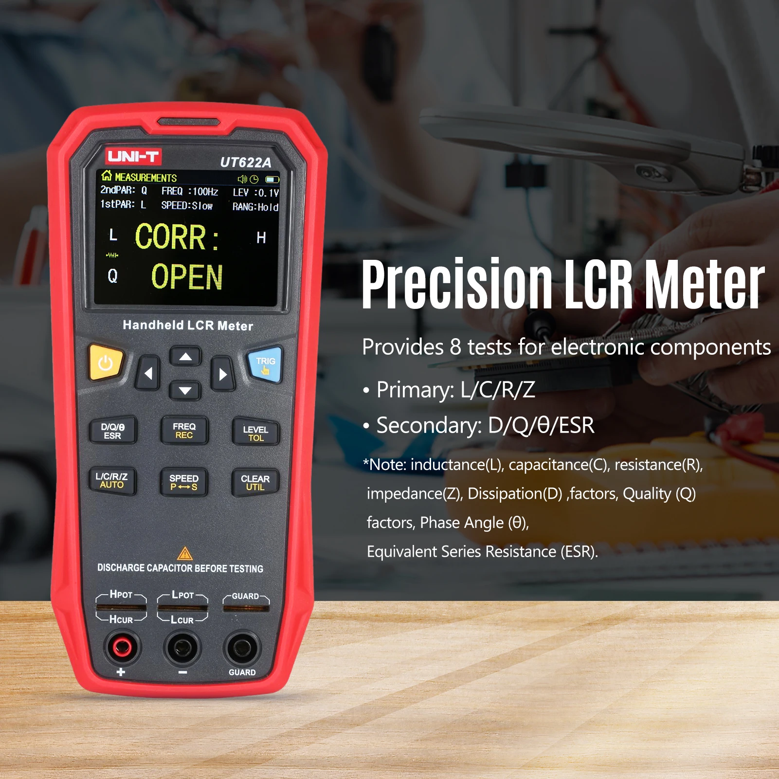 Measurement & Analysis Instruments LCR Meter 10kHz 0.1 Lester with