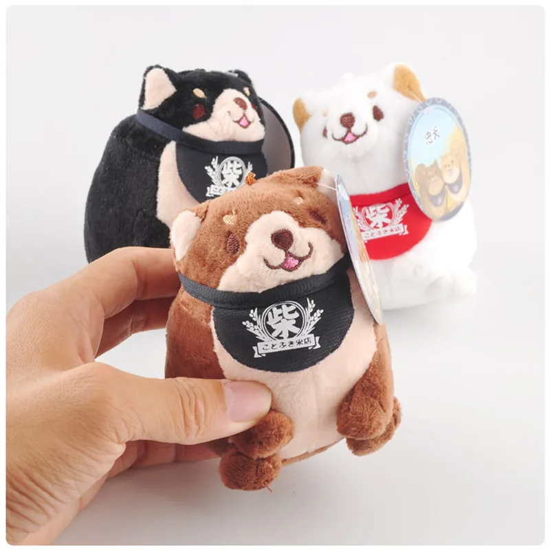 Kawaii Shiba Inu Dog Plush Toys Cute Japanese Doge Puppy Dog Soft Stuffed Animals Dolls Small Key Bag Pendants 10cm 12pcslot  (3)