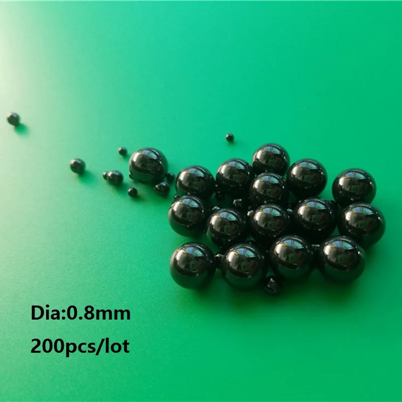 

200pcs/lot Diameter 0.8 mm Si3N4 ceramic ball Silicon Nitride 0.8mm bearing balls G5