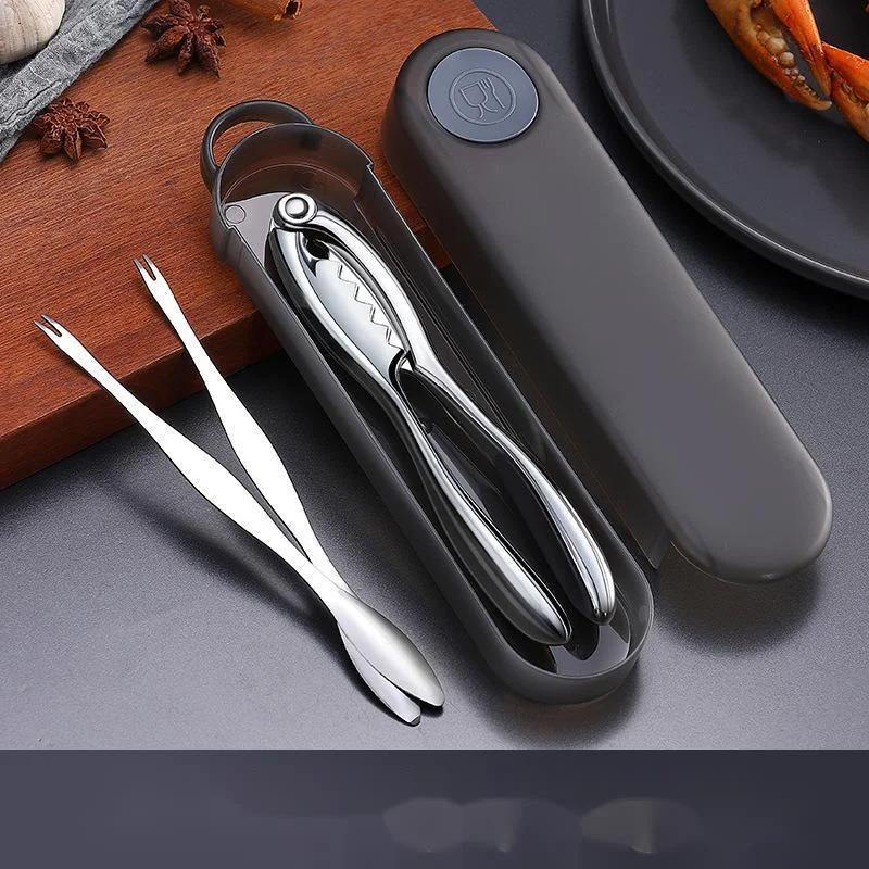 Crab Eating Tool Set Crab Eight Piece Zinc Alloy Crab Pliers Crab