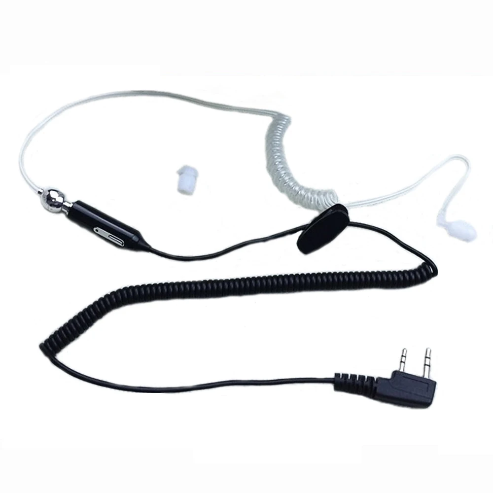 10pc 2 Pin K Plug Headset Earpiece Acoustic Tube W/Mic For Kenwood Baofeng PUXING QUANSHENG WOUXUN handheld Two Way Radio | Мобильные