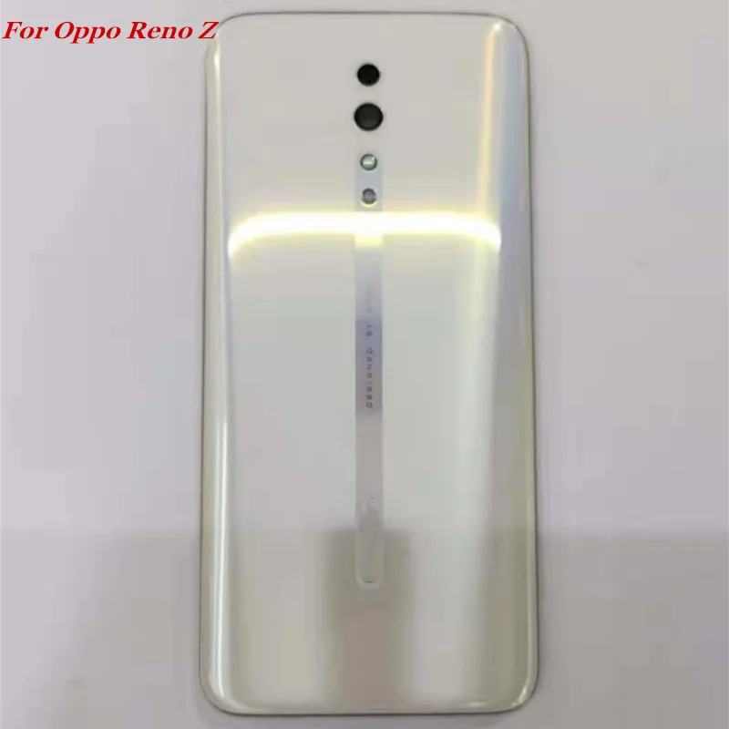 Для OPPO Reno Z задняя крышка корпуса стеклянная батарея Чехол для Камеры len flash camp с логотипом Замена MIXUEWEIQI