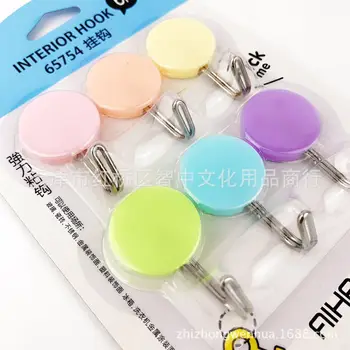 

Aihao New Style 65754 Nordic Style Adhesive Hook 6 Mounted Hook Bathroom Household Strong Adhesive Hook Home Adhesive Hook