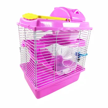 

Hamster Cage Blind d Small Pastoral Mouse Anti-fighting Wire Two-story Villa Portable