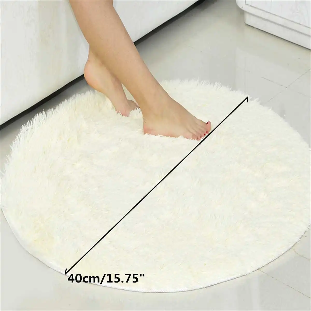 Купить Белый Круглый Ковер