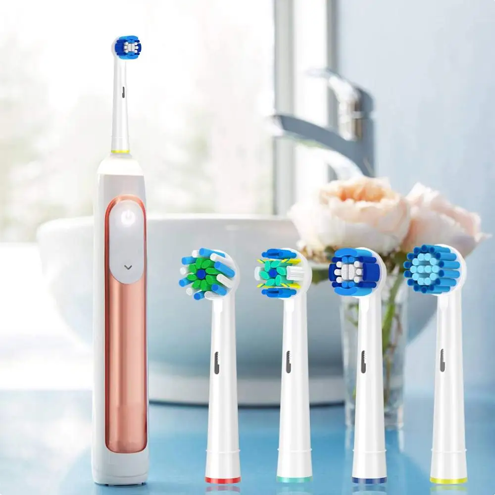 4 шт. сменные насадки для электрической зубной щетки Braun Oral B зубных щеток с