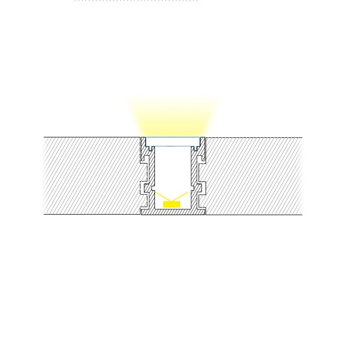 DHL,, 10 м/лот, алюминиевый светодиодный светильник, профиль для пола, крепкая поликарбонатная рассеянная крышка, толщина 3 мм, без цветной точки